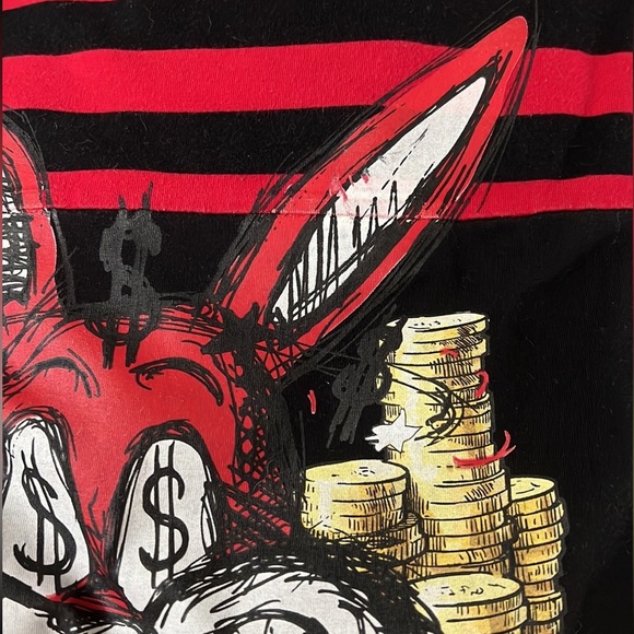 Hudson Outerwear Men’s Tee, Money Bunny “History”, Large - Picture 4 of 5